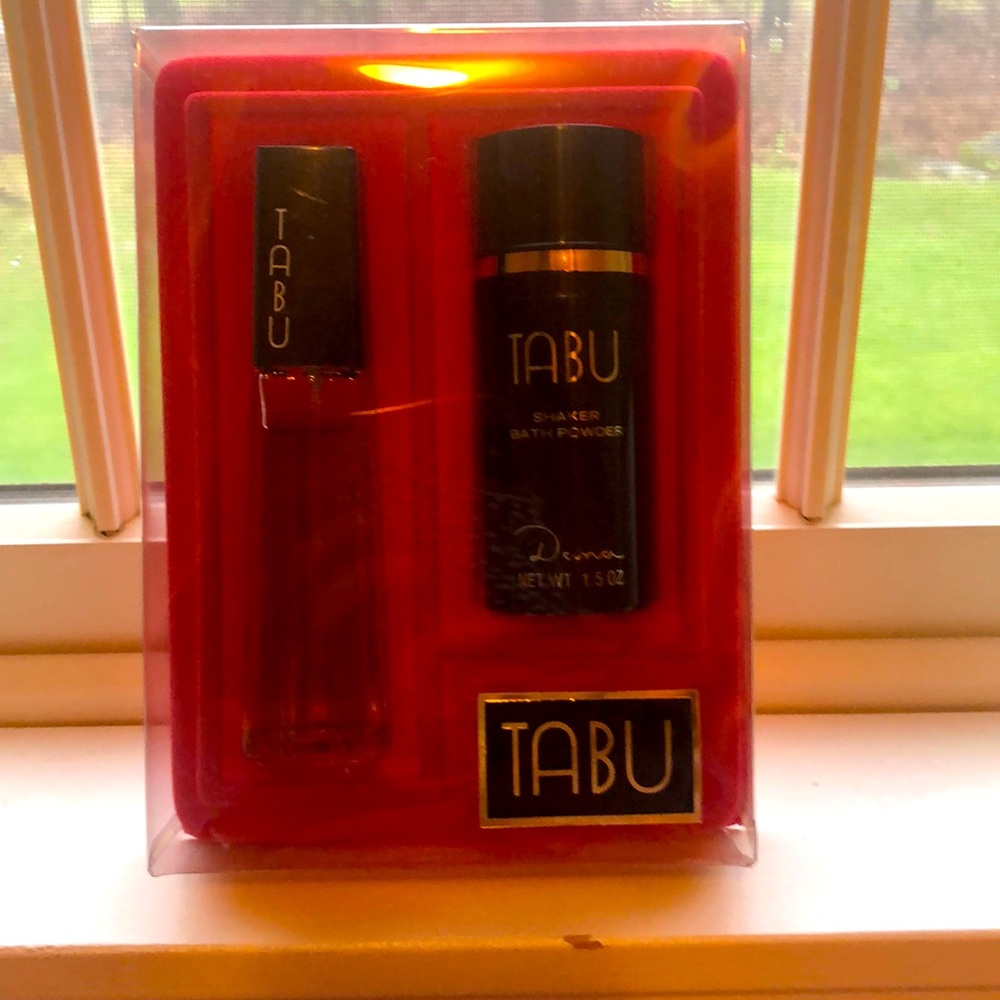TABU Boutique by Dana Spray Cologne and Shaker Bath Power.